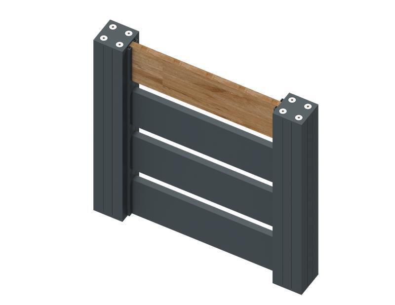 Vzorek AL výplně plotu