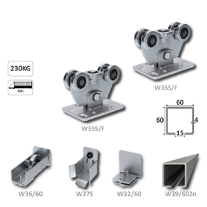 Samonos do 230 kg, profil 60 x 60 x 6000 mm, Zn