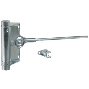 Dverový pružinový zatvárač pozinkovaný H - 125mm, L - 240mm, max. hmotnosť dverí 60kg