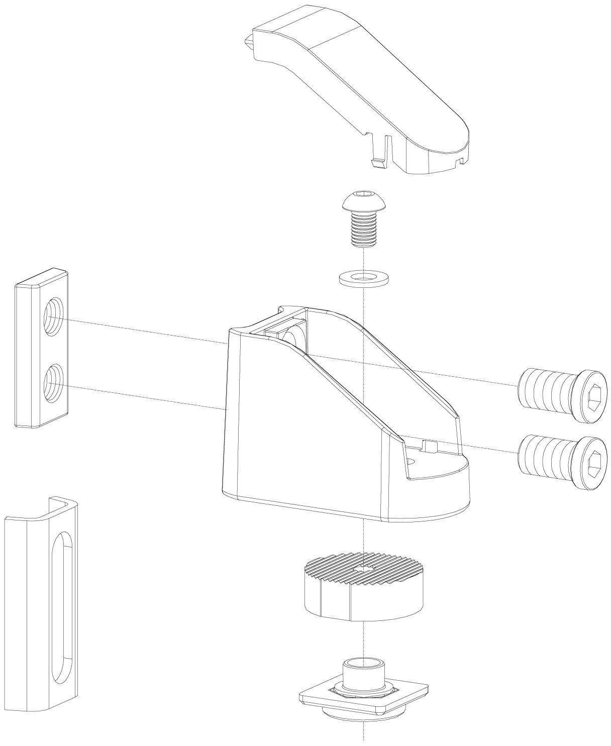 LOCINOX® BEARING HINGE bezúdržbový ložiskový osový pant, otevíratelný 90°, nastavitelný 2D, kryt z nerezové oceli - Obrázek 4