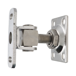 Závěs M16 s plotnou 75x55mm, otvíratelný 180°, nastavitelný, nerezový