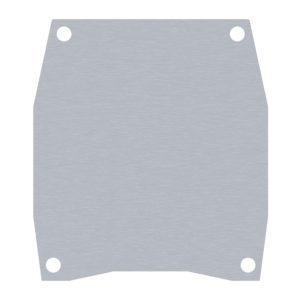 Záslepka pro hliníkový C profil 95 x 106 mm