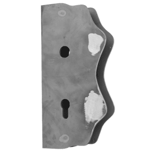 Kazetová sestava pro branku 250x125x30mm, otvor pro kliku ø 20mm, na profil 30x30mm, hladká, pro zámek ZM90/80