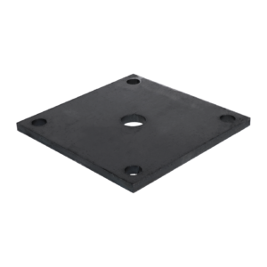 Plotna 150x150x10mm s otvormi 13mm, bez povrchový úpravy