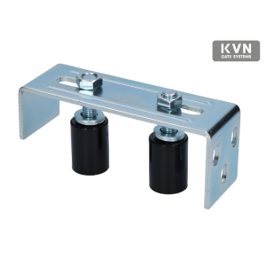 Horní vedení vrat 165x75x55mm, nastavitelná šířka 36-84mm, 2x nylon. vodící válečky 30x35mm