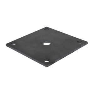 Plotna 150x150x7mm s otvormi 13mm, bez povrchový úpravy