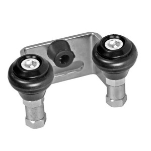 Horní doraz s vodícími gumovými kladkami 60 mm