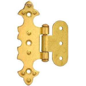 Závěs ozdobný žlutý zinek, 80x45mm