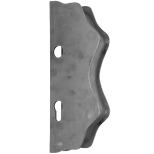 Kazetová sestava pro branku 250x95x40mm, otvor pro kliku ø 19,5mm, na profil 40x40mm, hladká, pro zámek ZM90/80