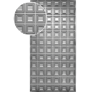 Plech pozinkován 2000x1000x1,2mm - ČTVEREC, 3D efekt