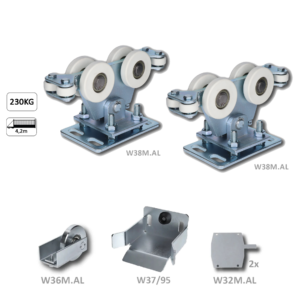 Samonos do 230 kg/4,2 m, bez profilu, hliník