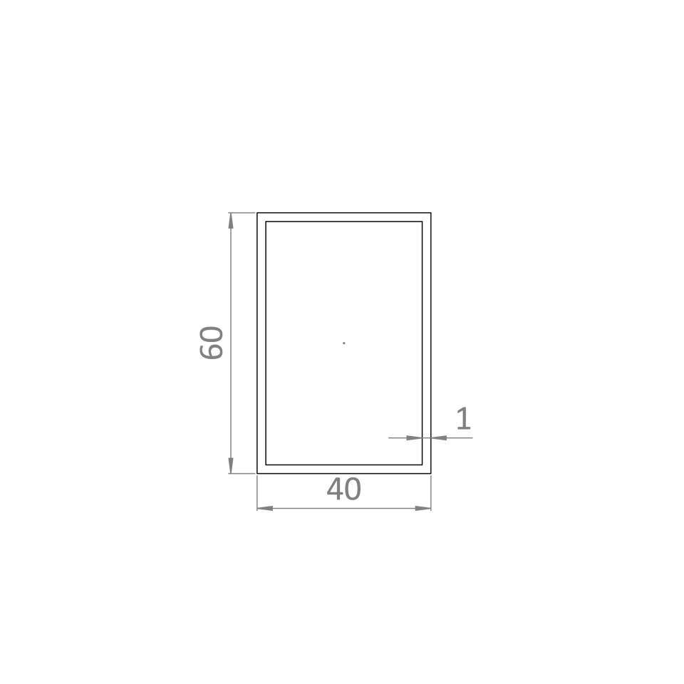 Al jekl 60 x 40 x 1 x 6000 mm, lak se strukturou OŘECH - Obrázek 2