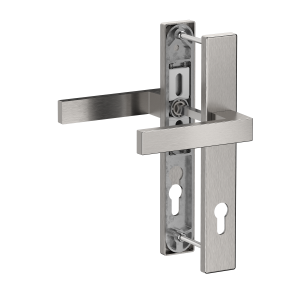 Hliníková sada se štítem klika/klika, broušený elox