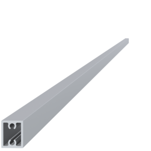 Al profil 20 x 16 x 6000 mm, bez povrchové úpravy