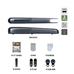 900KRAY2524EKD RAYKIT pro dvoukřídlovou bránu do 2,5 m/křídlo