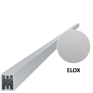 Al profil 20 x 16 x 6000 mm, eloxovaný vrstvou 15 um