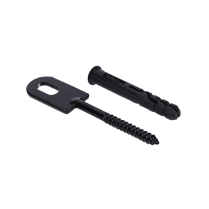 Kotveníe plotu 50X25mm s hmoždinkou, černé