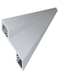 Al profil 115,2 x 24,4 x 6000 mm, bez povrchové úpravy