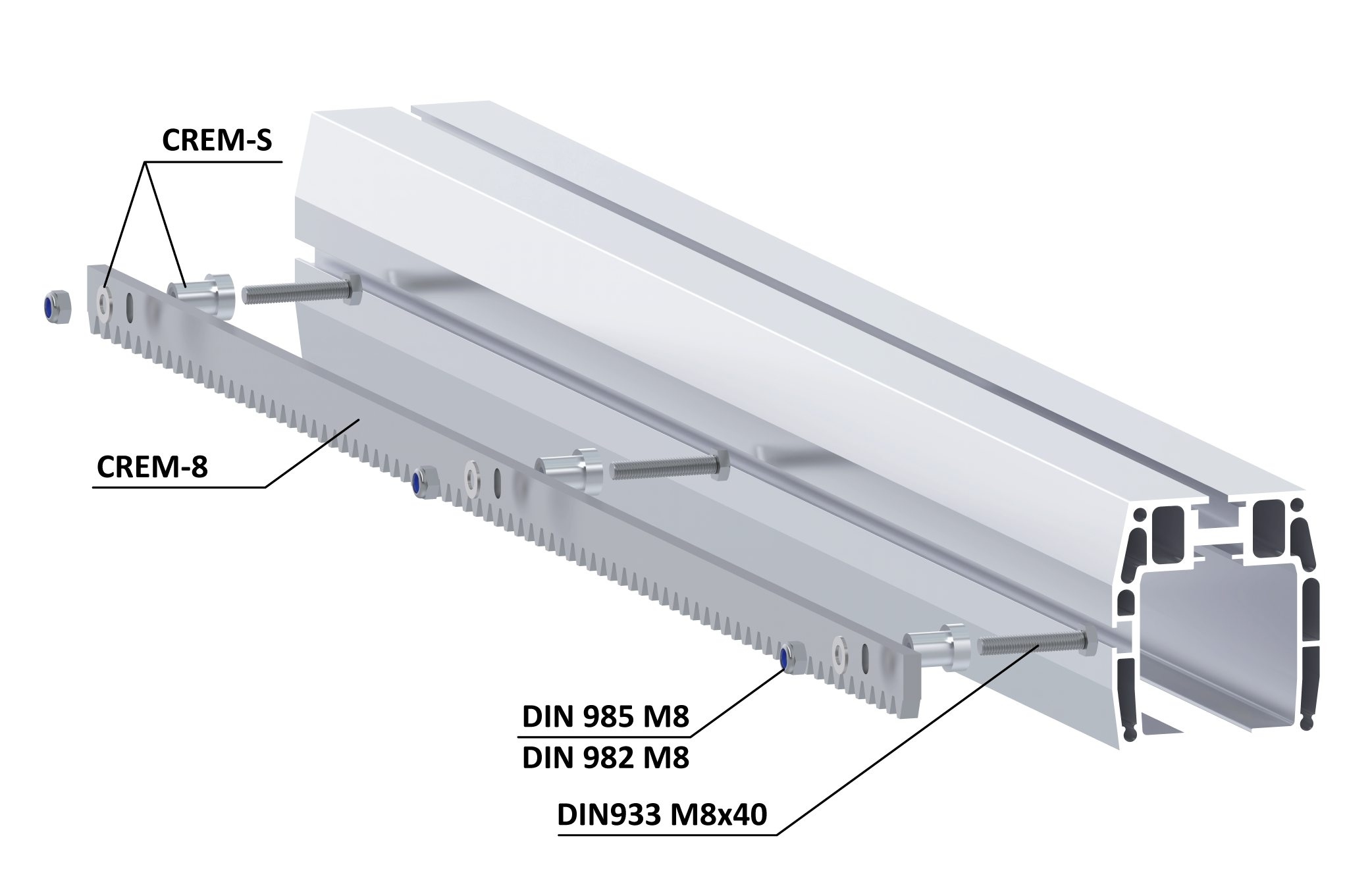 C profil 106 x 95 x 1000mm, hliník bez povrchové úpravy - Obrázek 2