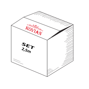 2,5 m set pro 12,76 mm sklo, k Al profilům