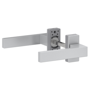 Hliníková sada klika/klika, stříbrná barva