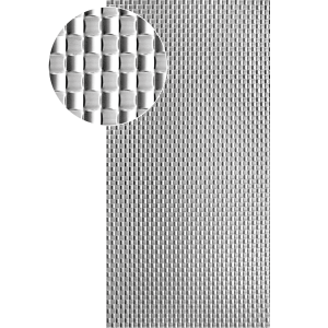 Plech pozinkovaný, 2000 x 1000 x 1,2 mm, 3D vzor pletenina