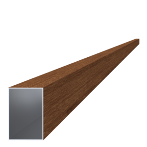 Al jekl 60 x 40 x 1 x 6000 mm, lak se strukturou OŘECH