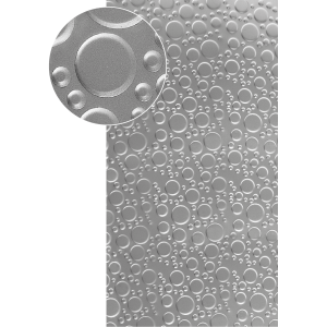 Plech pozinkován 2000x1000x1,2mm - KRUHY, 3D efekt
