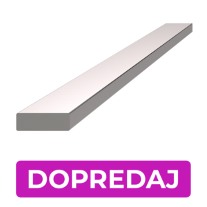 Plochá tyč 15 x 5 x 2000 mm, broušená nerez AISI 304