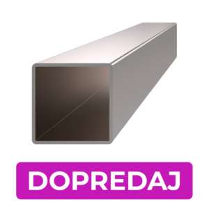 Profil 40 x 40 x 2 x 4000 mm, broušená nerez AISI 304