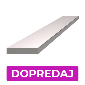 Plochá tyč 25 x 5 x 2000 mm, broušená nerez AISI 304