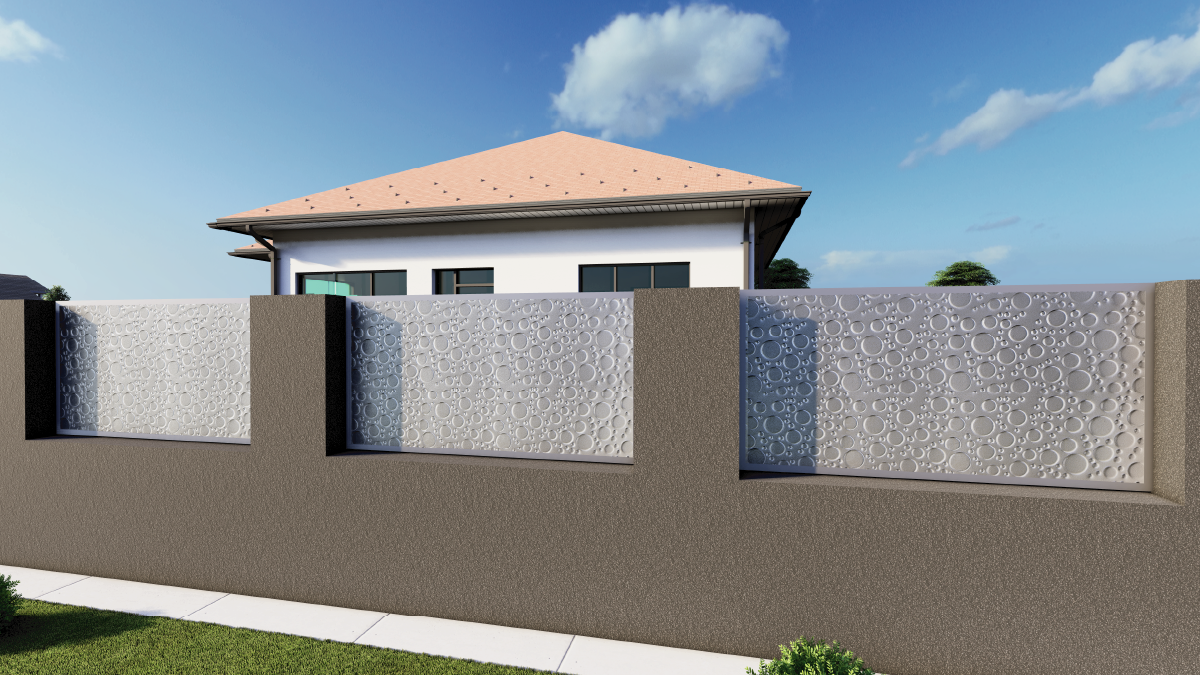 Plech pozinkován 2000x1000x1,2mm - KRUHY, 3D efekt - Obrázek 3