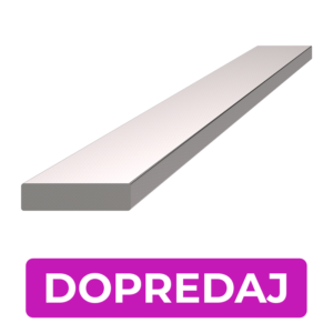 Plochá tyč 20 x 5 x 1000 mm, broušená nerez AISI 304