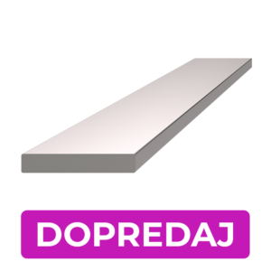 Plochá tyč 30 x 5 x 1000 mm, broušená nerez AISI 304