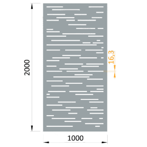 AL plech, vzor 8311, 1000x2000x3,0mm, bez povrchové úpravy